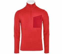THE MOUNTAIN STUDIO TechnoStretch Mid T-shirt De Ski à Manches Longues | KELLER SPORTS [FR] High Risk Red