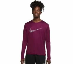 NIKE Dri-FIT UV Run Division Miler Hommes T-shirt à Manches Longues | KELLER SPORTS [FR] SANGRIA/REFLECTIVE SILV