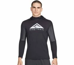 NIKE Dri-FIT Trail Hommes T-shirt à Manches Longues | KELLER SPORTS [FR] BLACK/DK SMOKE GREY/WHITE
