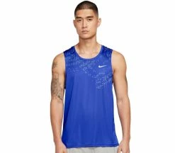 NIKE Dri-FIT UV Run Division Miler Hommes Débardeur Running | KELLER SPORTS [FR] MEDIUM BLUE/LIGHT MARINE