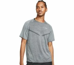 NIKE Dri-FIT Advantage Techknit Ultra Hommes Haut Running | KELLER SPORTS [FR] BLACK/SMOKE GREY/REFLECTIVE SILV