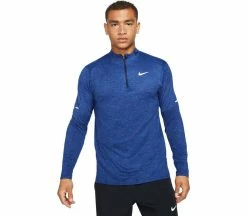 NIKE Dri-FIT Element Hommes T-shirt à Manches Longues | KELLER SPORTS [FR] OBSIDIAN/GAME ROYAL/REFLECTIVE SILV