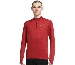 NIKE Dri-FIT Element Hommes T-shirt à Manches Longues | KELLER SPORTS [FR] DARK BEETROOT/REFLECTIVE SILV