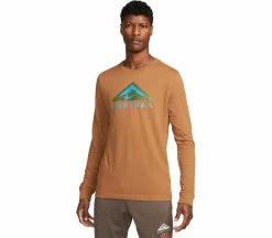 NIKE Dri-FIT Trail Hommes Longsleeve | KELLER SPORTS [FR] ALE BROWN