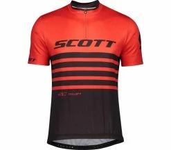 SCOTT Team 20 Hommes Maillot Vélo | KELLER SPORTS [FR] Fiery Red/black