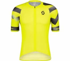 SCOTT RC Premium Climber Hommes Maillot Vélo | KELLER SPORTS [FR] Sulphur Yellow/black