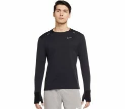 NIKE Therma-FIT Repel Element Hommes T-shirt à Manches Longues | KELLER SPORTS [FR] BLACK/REFLECTIVE SILV