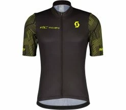SCOTT RC Team 10 Hommes Maillot Vélo | KELLER SPORTS [FR] Black/sulphur Yellow