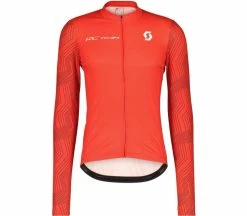 SCOTT RC Team 10 Hommes Maillot Vélo | KELLER SPORTS [FR] Fiery Red/white