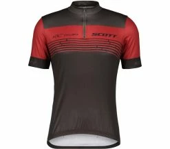 SCOTT RC Team 20 Hommes Maillot Vélo | KELLER SPORTS [FR] Black/tuscan Red