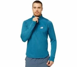 NEW BALANCE Heat Grid Hommes Longsleeve | KELLER SPORTS [FR] DARK MOONSTONE HEATHER (347)