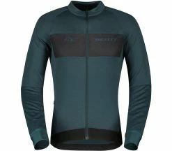 SCOTT RC Warm Hommes Maillot Vélo | KELLER SPORTS [FR] Arub Gre/bla