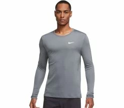 NIKE Dri-FIT Miler Hommes T-shirt à Manches Longues | KELLER SPORTS [FR] SMOKE GREY/REFLECTIVE SILV