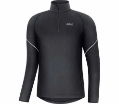 GOREWEAR Mid Zip Hommes Longsleeve | KELLER SPORTS [FR] Black