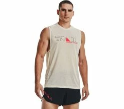 UNDER ARMOUR Breeze 2.0 Trail Hommes Débardeur Running | KELLER SPORTS [FR] Stone / Jet Gray / Beta